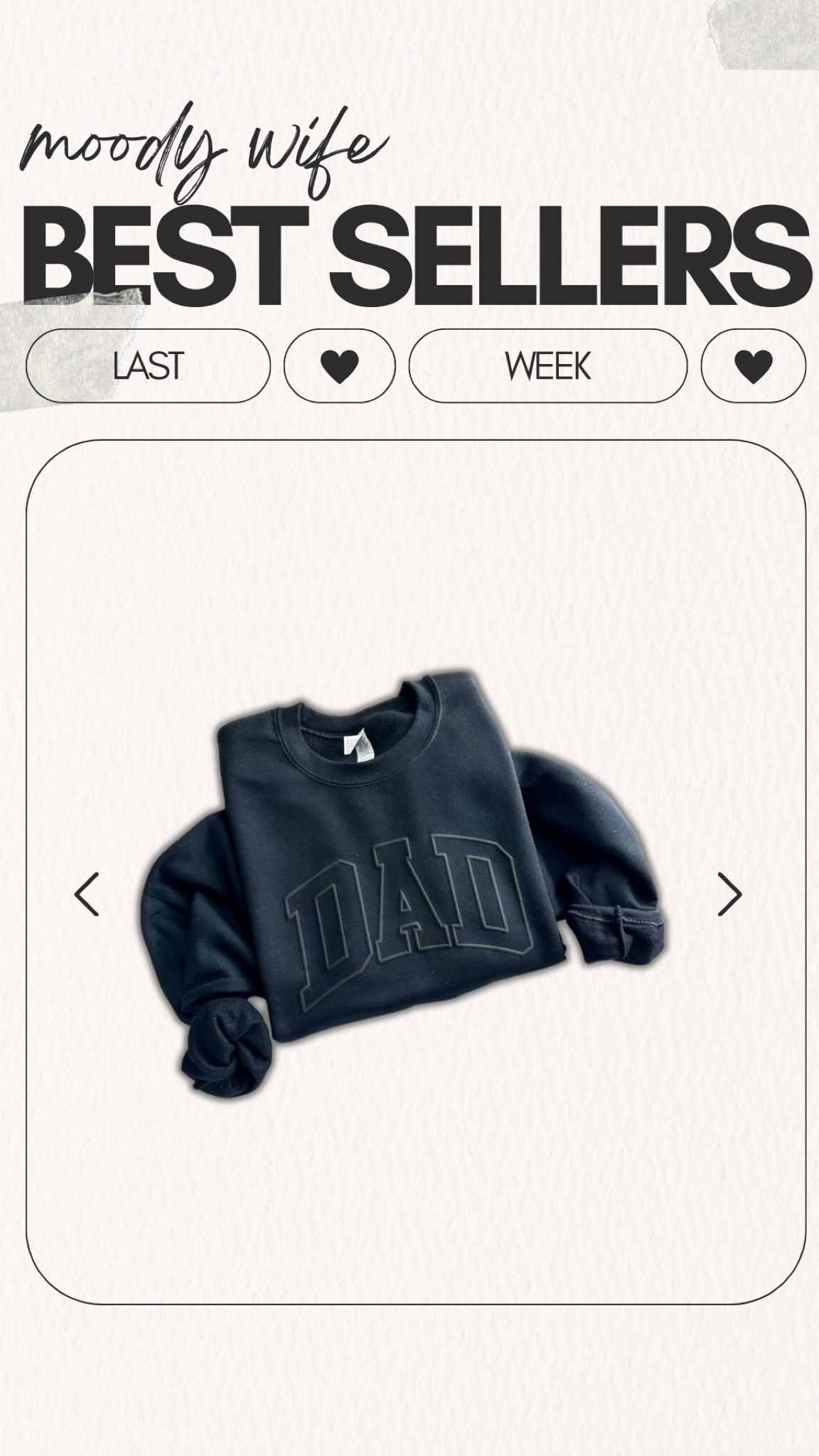 Moody Wife Blog Best Sellers of the Week 🫶🏼 this Dad sweatshirt was so popular! There will definitely be a lot of dads opening this up on Christmas this year! 🎄♥️ #etsy #dadgifts #dadgiftideas 

#LTKfindsunder50 #LTKmens #LTKGiftGuide