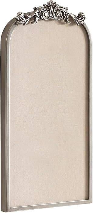 Kate and Laurel Arendahl Arch Pinboard; 13 x 25; Silver; Framed Arched Ornate Vintage Cork Board ... | Amazon (US)