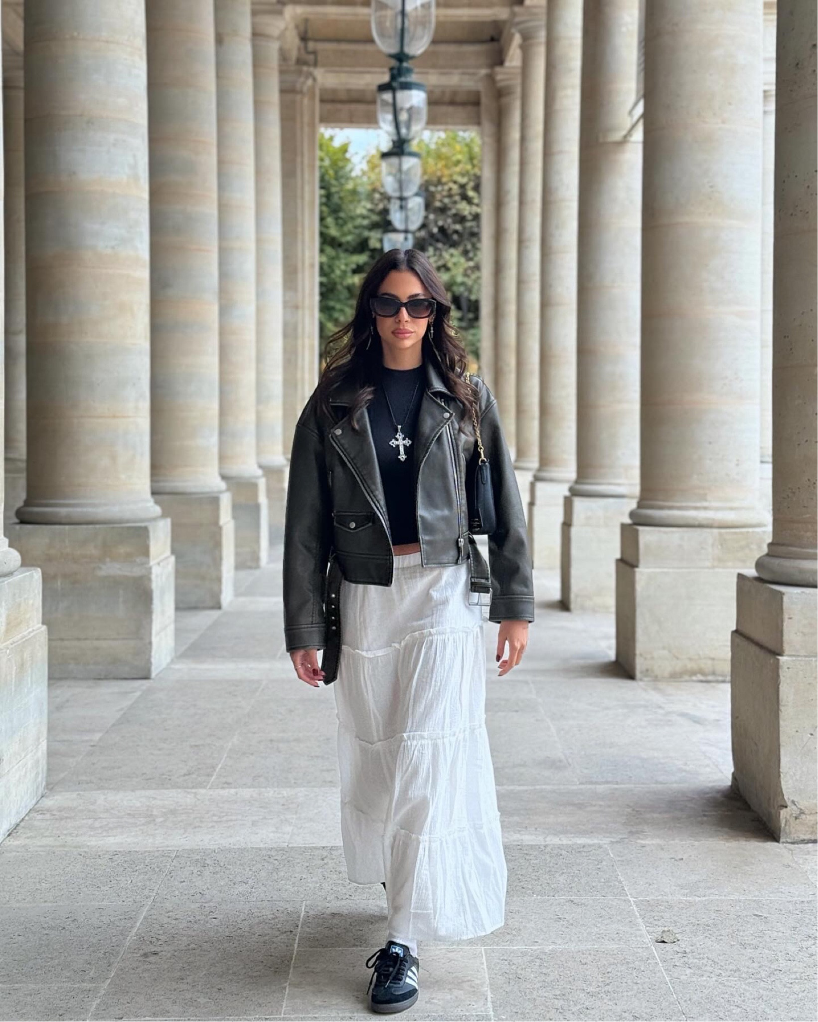 Long white skirts work in the summer and the winter!! just add an edgy jacket and sneakers 

#LTKSeasonal #LTKsalealert #LTKCyberWeek