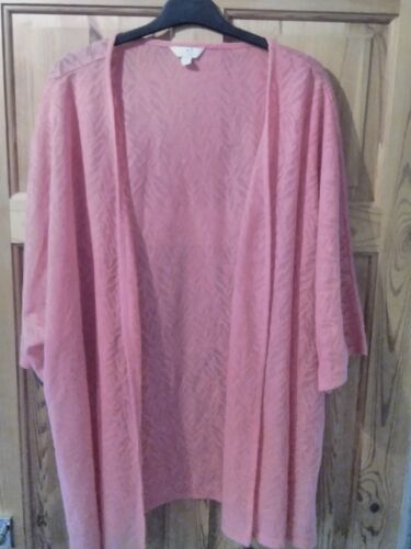 Julipa Short Sleeve Peach Open Front Kimono Top Size 28 | eBay AU