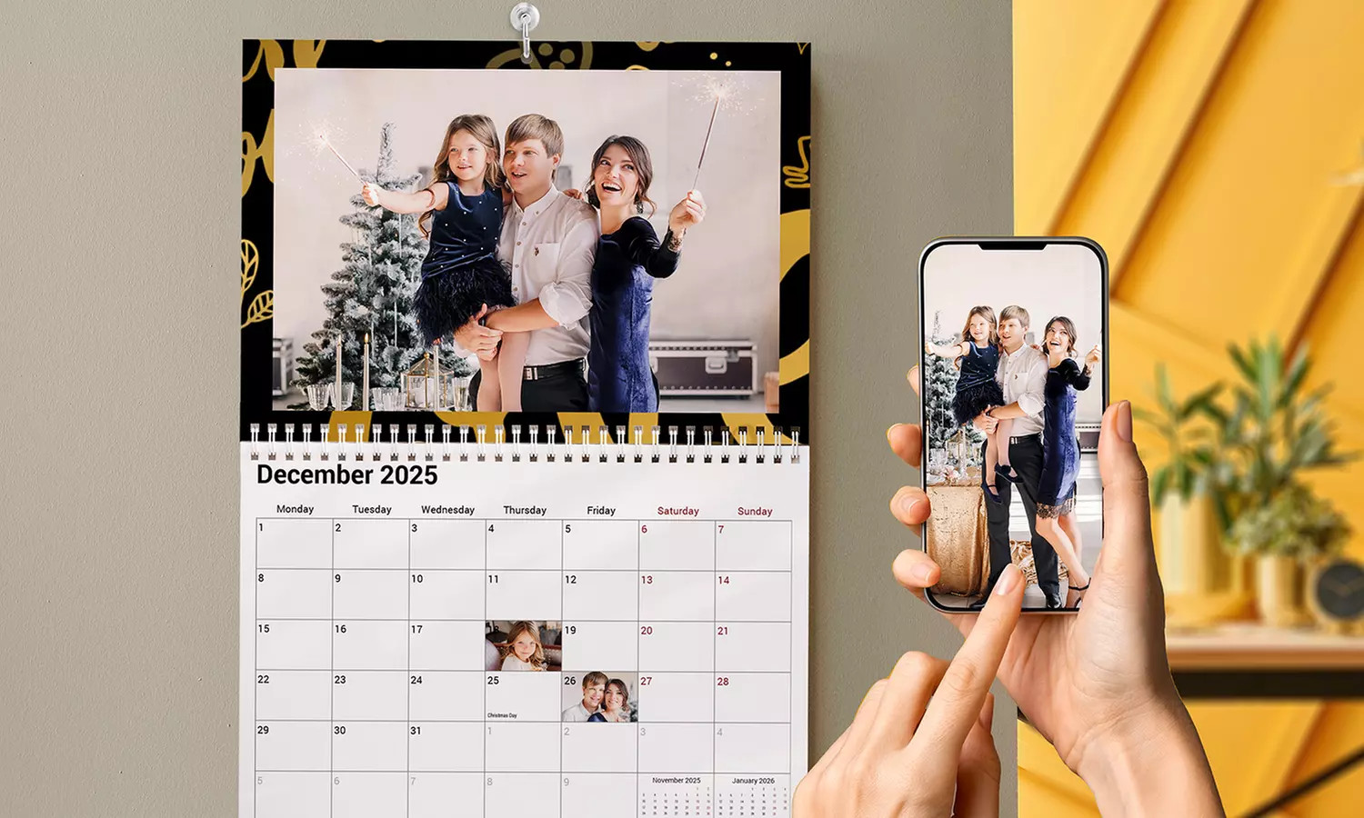 Create Your Custom Middle Binding Photo Calendars – Available in 6x8, 8x11 & 11x17 from Printer... | Groupon North America