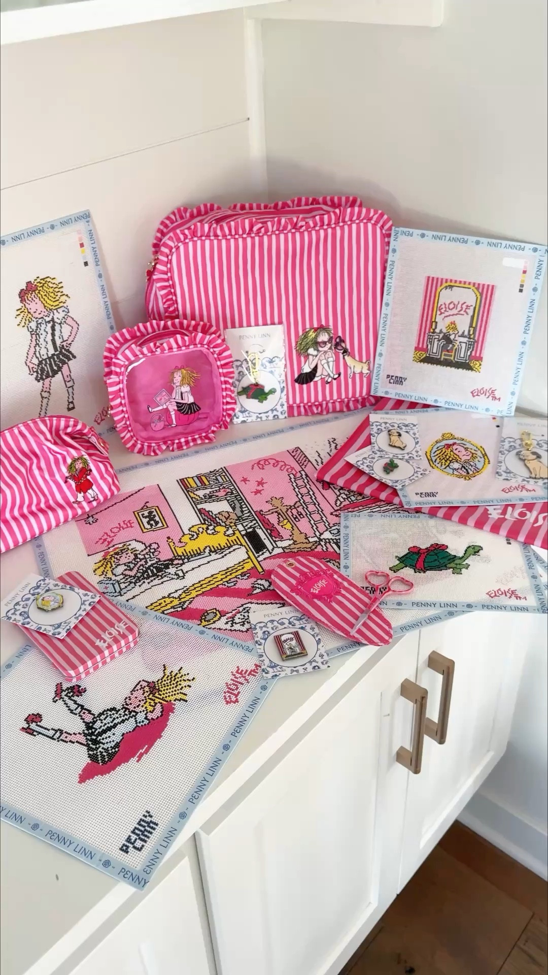 Penny Linn Eloise needlepoint, Eloise at the Plaza, needlepoint canvas, needlepoint accessories

My Penny Linn x Eloise orders came in!😍🪡Eloise has been my very favorite ever since I was little, so I had to have most of the collection!🎀🚕☺️ 

The pouches and keychains are SO cute to have even if you don’t needlepoint! Can use for travel, everyday, kids stuff, etc!!🩷 

#LTKKids #LTKHome #LTKTravel