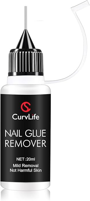 Curvlife 20ml Pinpoint Nail Glue Remover for Press on, Multi-Functional Remover for Nails Tips, G... | Amazon (US)