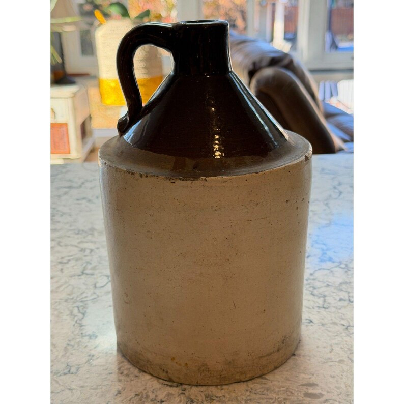 Antique 1 Two-tone Gallon Moonshine Jug Glazed Stoneware Whiskey Jug 11” Tall - Etsy | Etsy (US)
