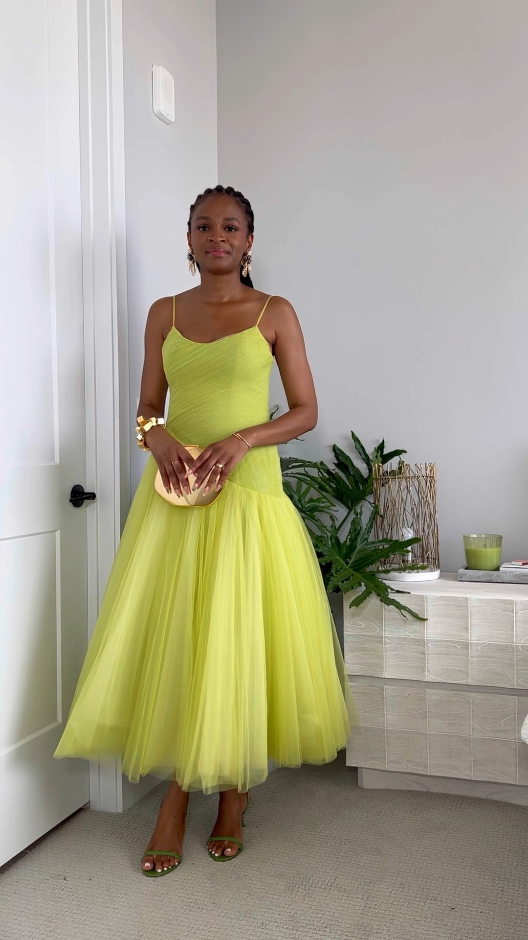 Tulle midi 2025 cocktail dress