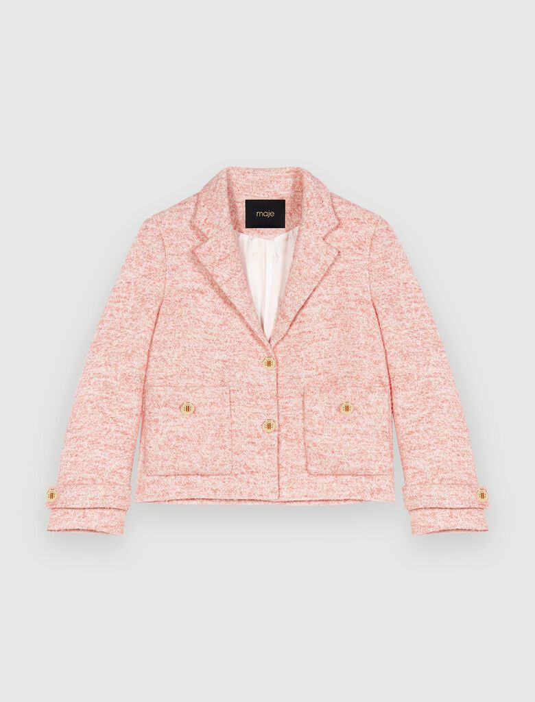 Pink tailored jacket | Maje US