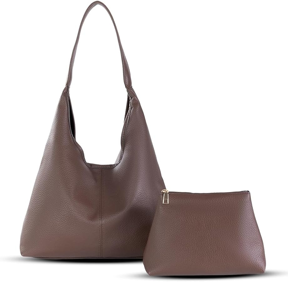 Slouchy Hobo Bags for Women Retro Vegan Leather Purse Luxury Designer Shoulder Bag Fashion Shoppi... | Amazon (US)