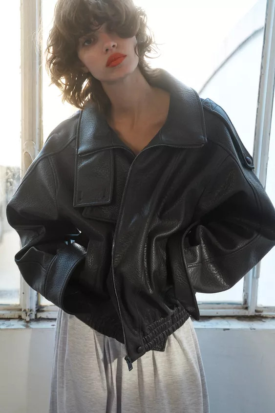 FAUX LEATHER JACKET | Zara UK