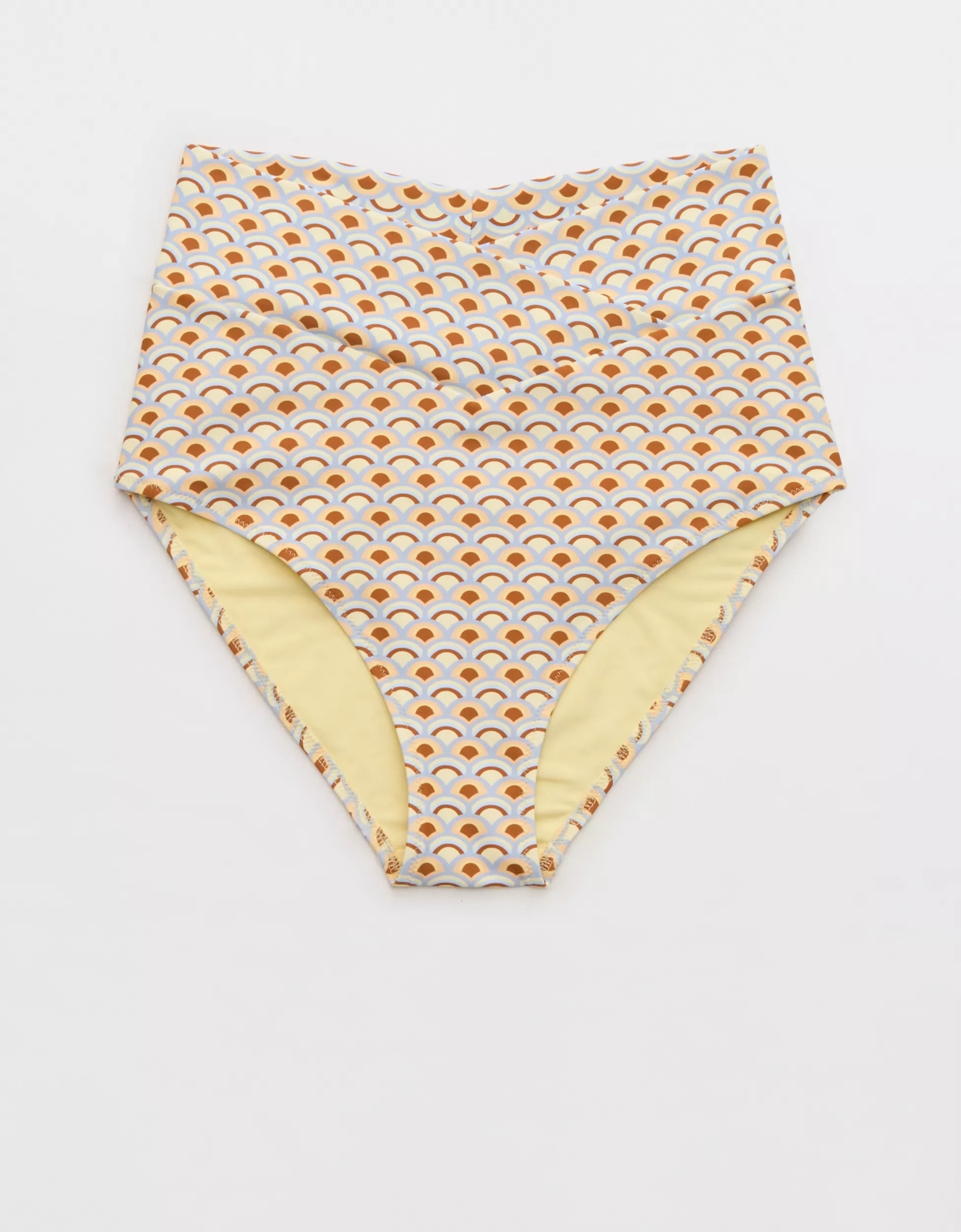 Aerie High Rise Full Coverage Crossover Bikini Bottom | Aerie