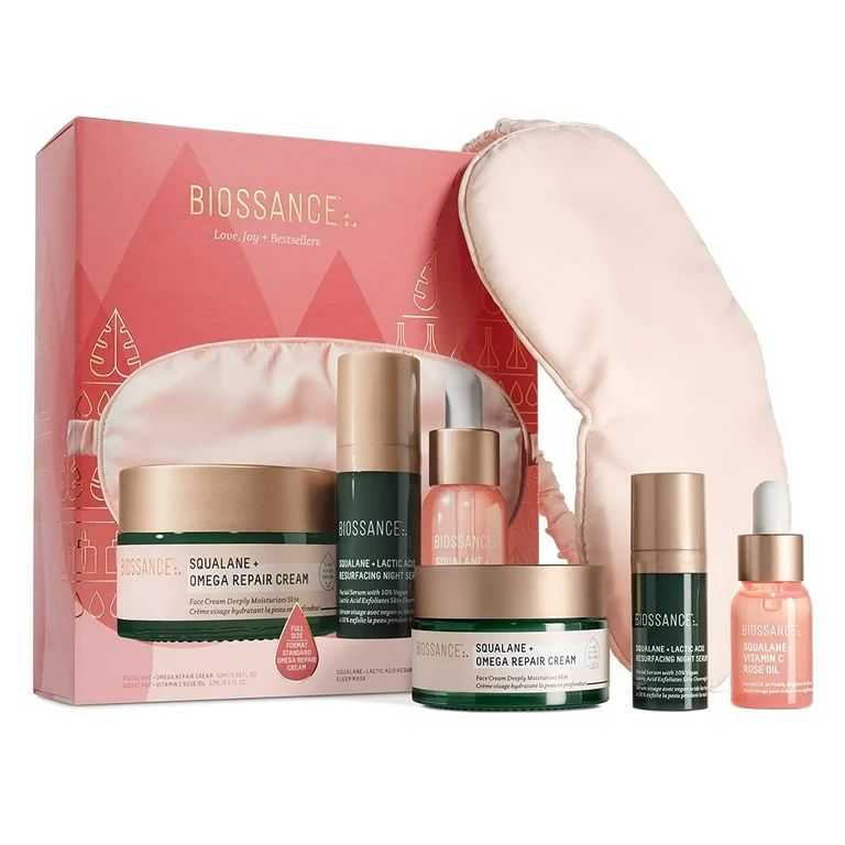 Biossance Love, Joy Bestsellers Set.Full Size Omega Repair Cream (1.69 oz) Travel Size Vitamin C ... | Walmart (US)