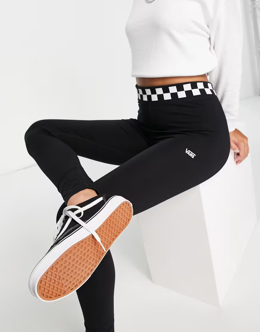 Vans Checkmate leggings in black | ASOS (Global)