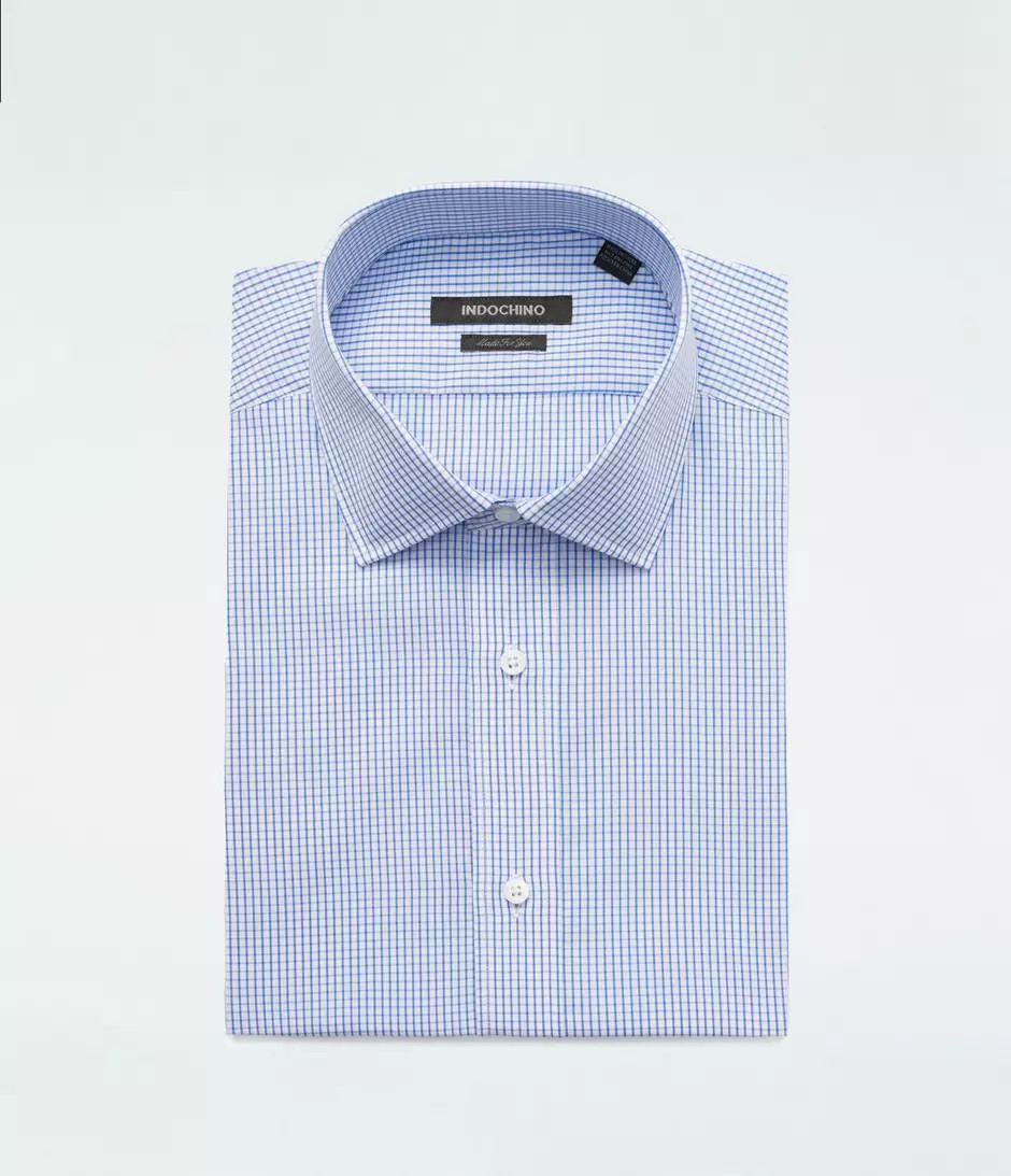 Men's Dress Shirts - Harlow Blue Shirt | INDOCHINO | Indochino