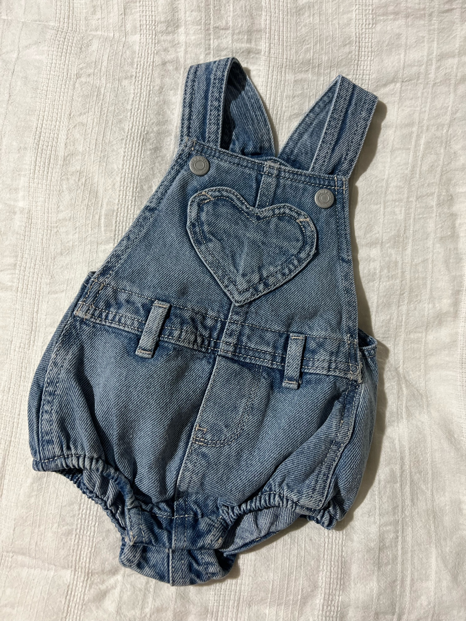 Cutest little denim romper! Perfect for layering! 

#LTKbaby #LTKkids #LTKbump