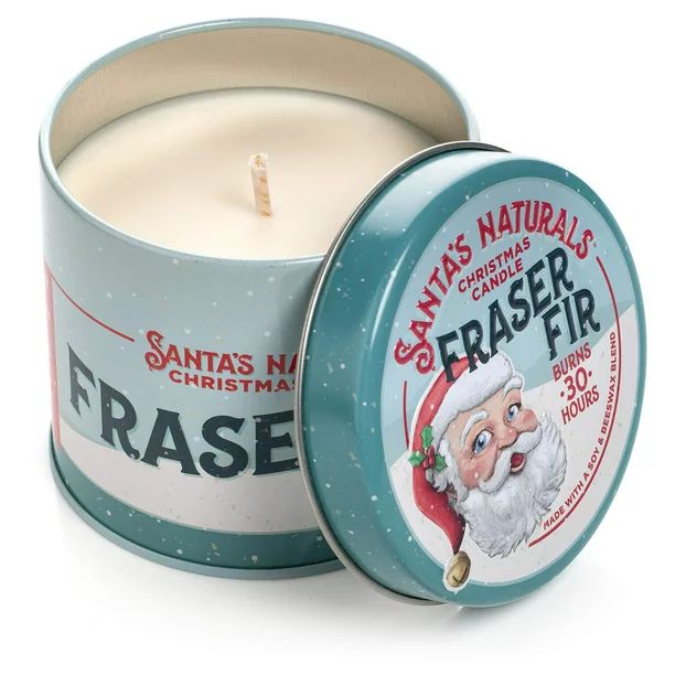 Santa's Naturals Fraser Fir Christmas Candle | Fresh Cut Christmas Tree Fragrance | Sustainably S... | Walmart (US)