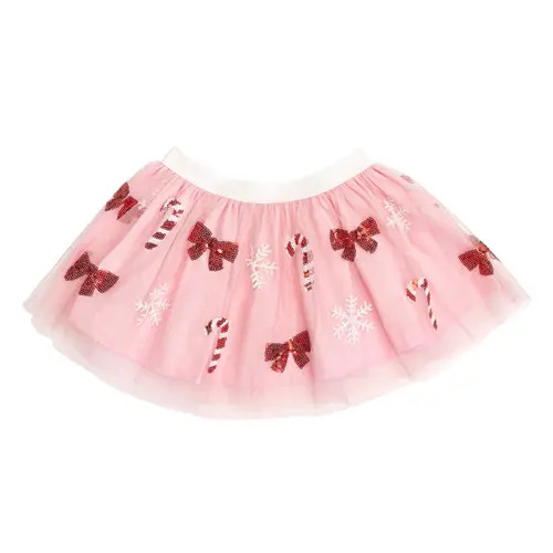 Sweet Wink Candy Cane Cutie Sequin Christmas Tutu in Light Pink at Nordstrom, Size 6 | Nordstrom