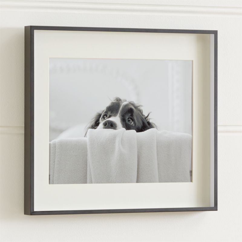 Brushed Gunmetal 11x14 Frame + Reviews | Crate and Barrel | Crate & Barrel