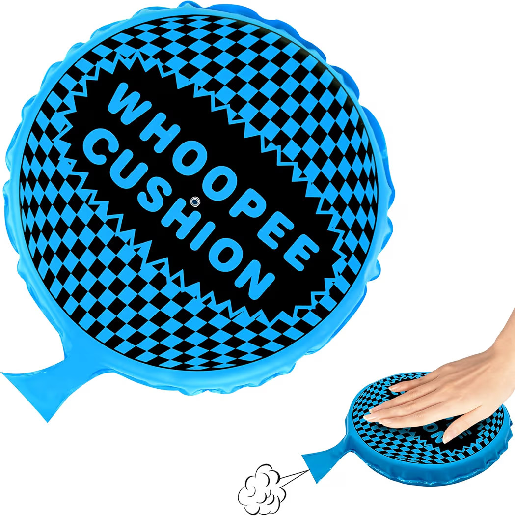 Whoopie Cushion, 9" Woopie Cushion, Self Inflating Whoopee Cushion, Woopy Cushion Fart Bag for Bo... | Amazon (US)