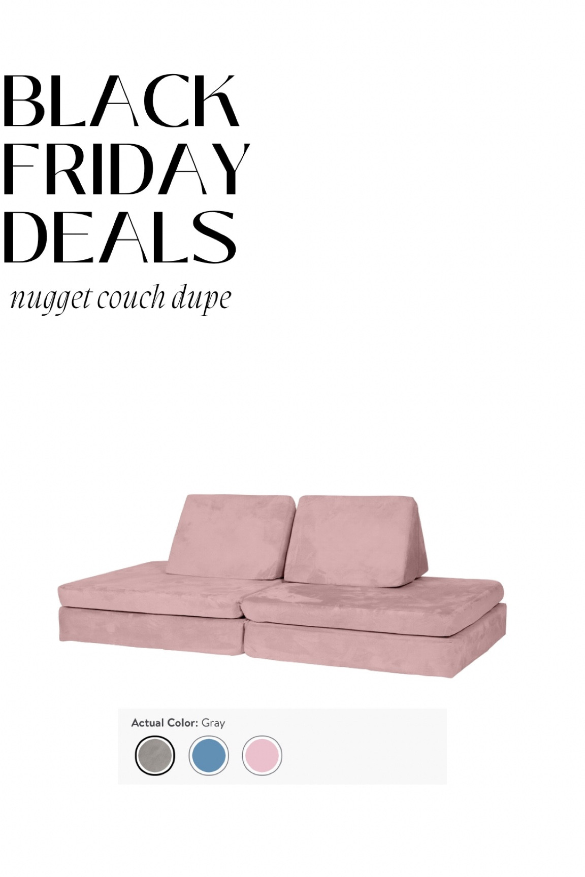 Toddler couch in multiple colors under $100!!! Nugget dupe alert!! 🚨

#LTKHoliday #LTKSeasonal #LTKGiftGuide