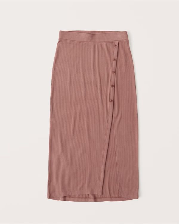 Knit Midi Skirt | Abercrombie & Fitch (US)