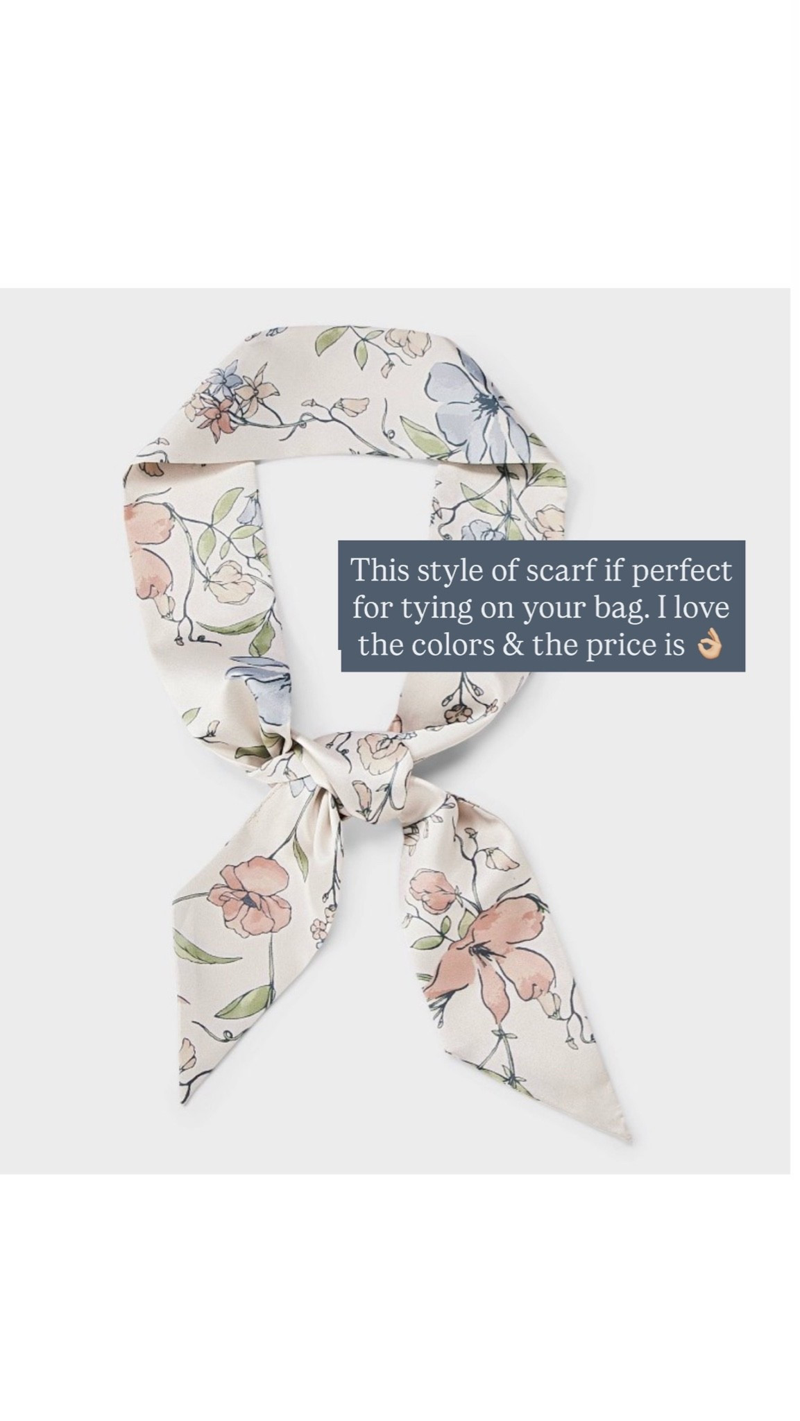 This would be the perfect summer accessory for a straw bag 👏🏼

Loverly Grey, Target find, floral silk scarf