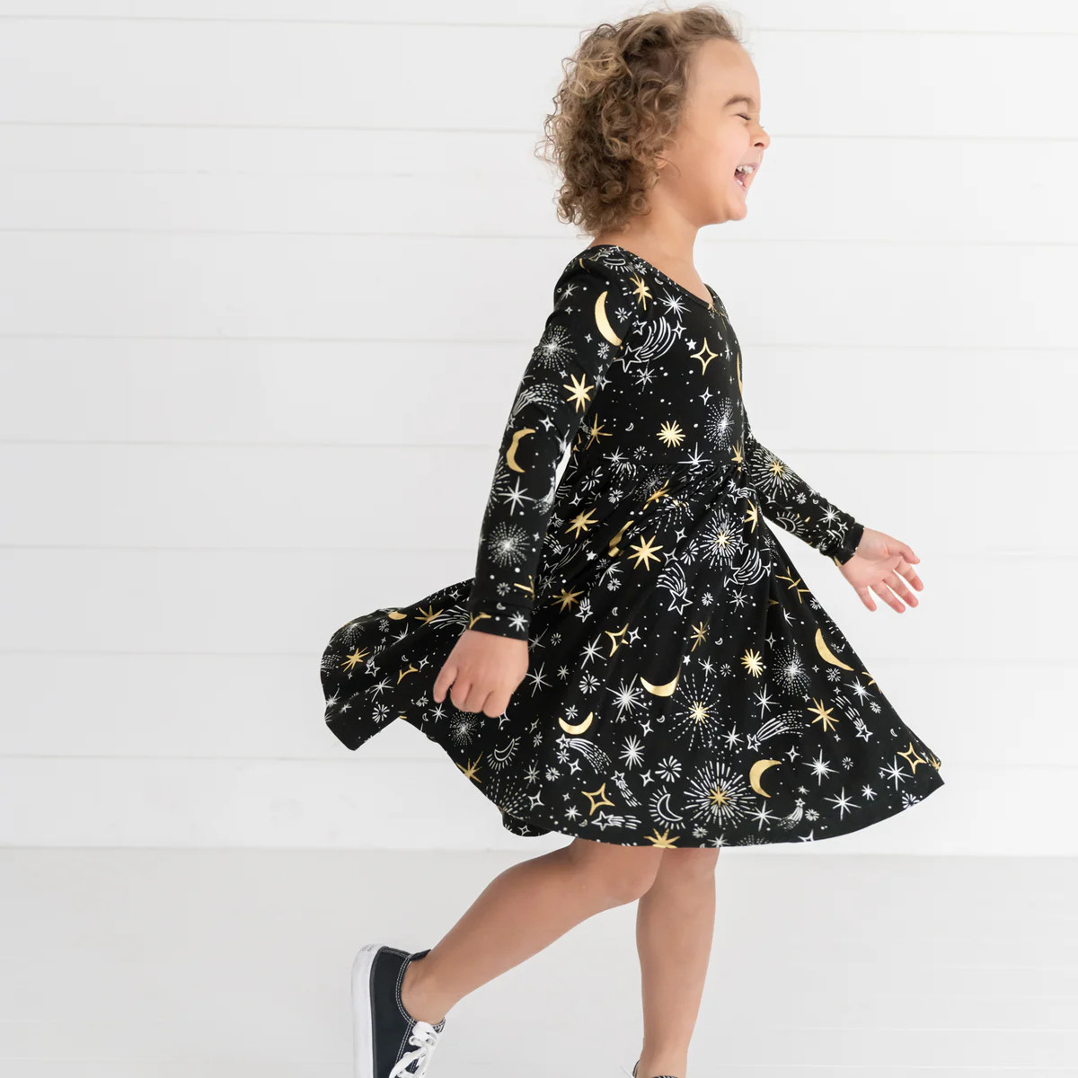 Celebration Stars Twirl Dress | Little Sleepies