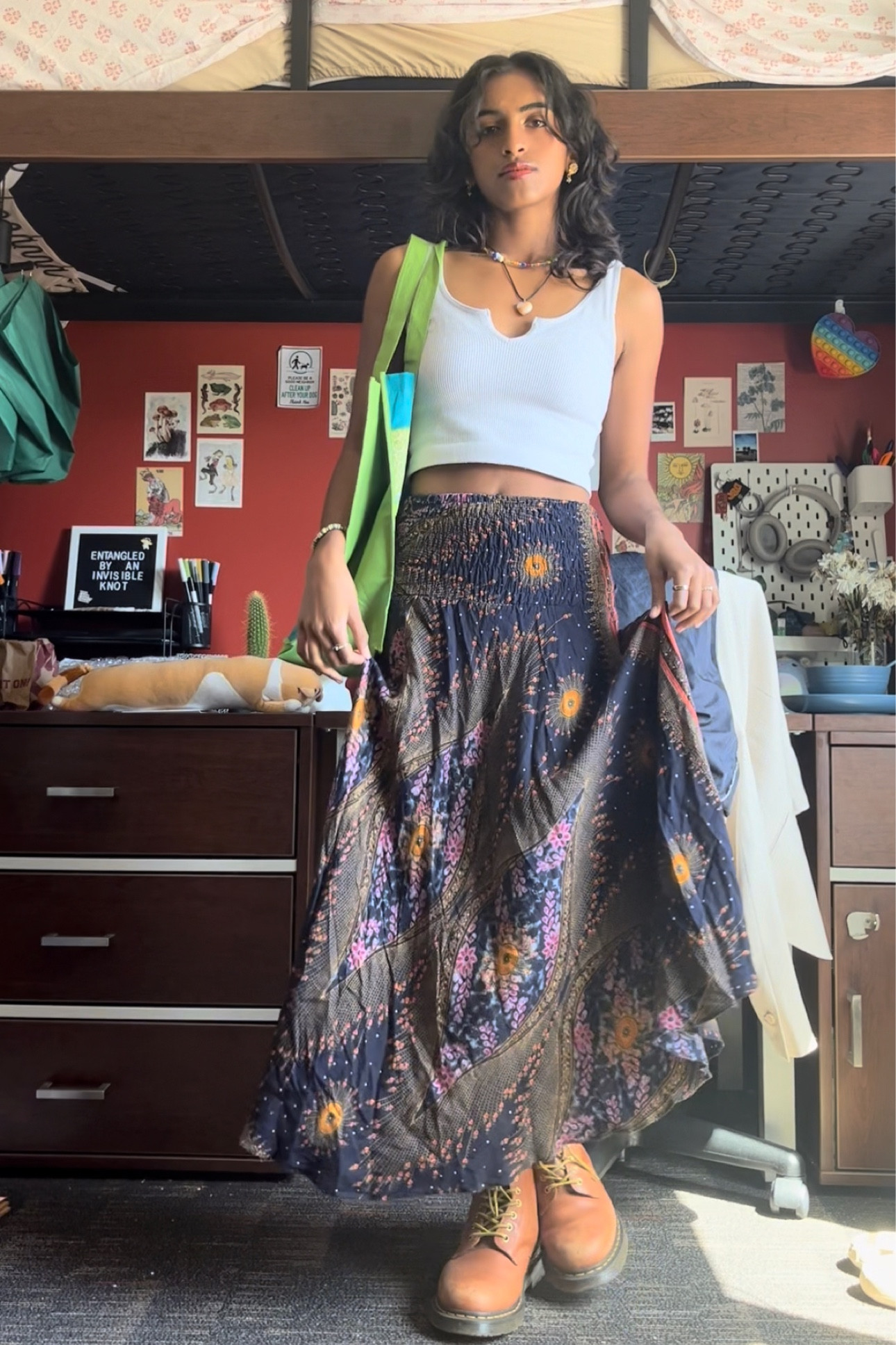 Boho Reclaimed Sari Wrap Skirt – Darn Good Yarn