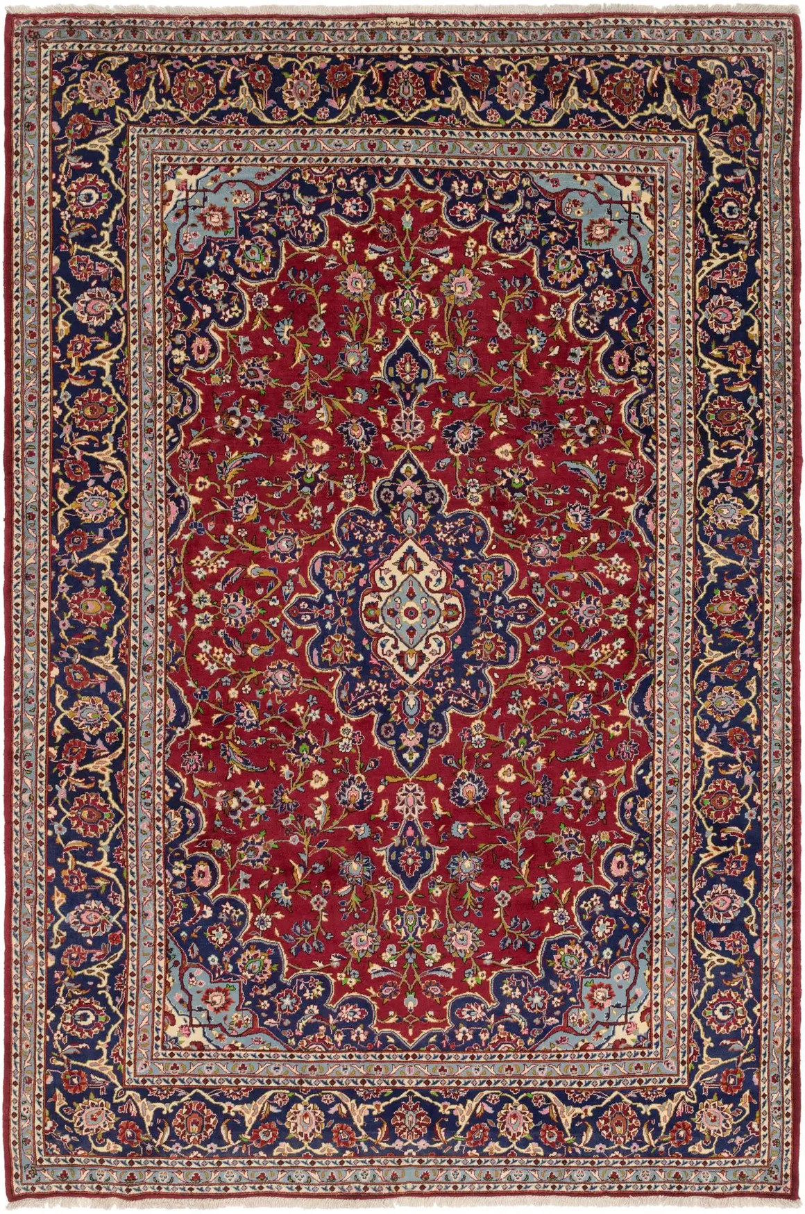 8' 2 x 12' Kashan Persian Rug | Rugs.com