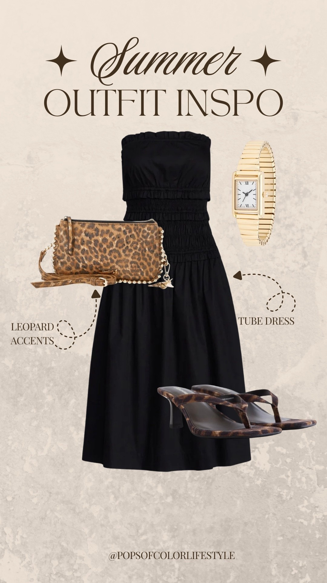 Spice up a simple black tube dress with leopard accessories for a cute and fierce summer outfit idea

#LTKPetite #LTKMidsize