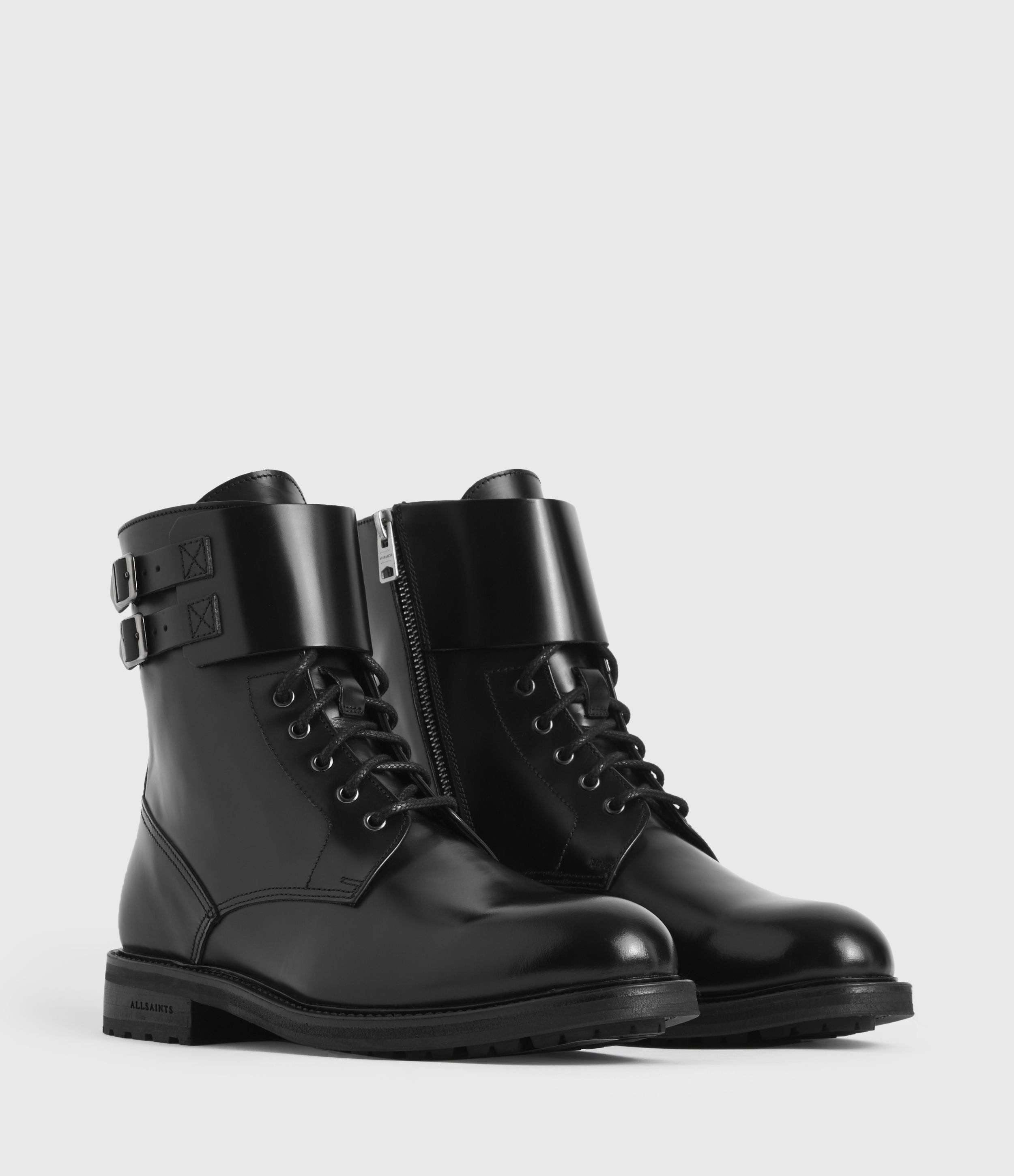 Brigade Leather Boots | AllSaints US