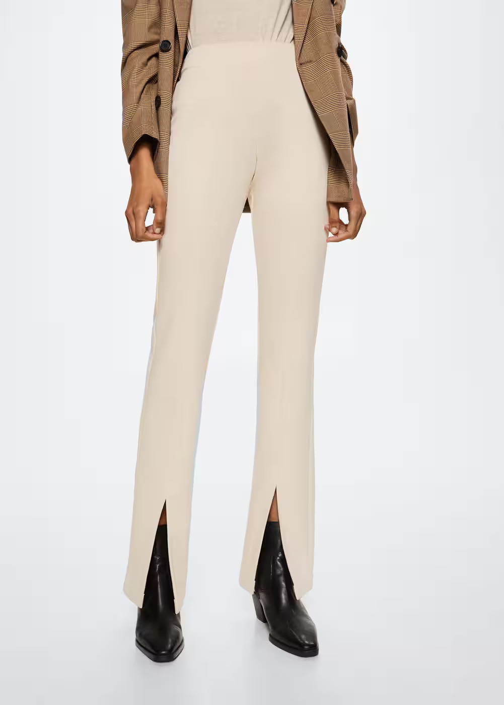 Slit hem pants -  Women | Mango USA | MANGO (US)