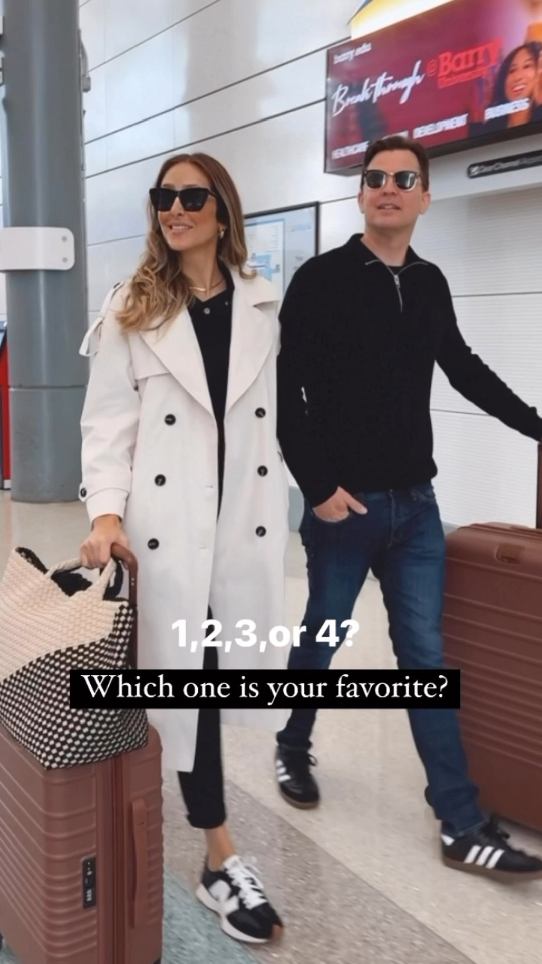 Airport outfits that are comfortable and so stylish. Amazon trench coat that I am obsessed about. Runs tts. I am wearing a size small. 
Very very comfortable black joggers and black sweater from Varley that have an amazing quality!! 
Eric and I are wearing a very comfortable sneakers. They are great to walk all day



#LTKStyleTip #LTKTravel #LTKSeasonal