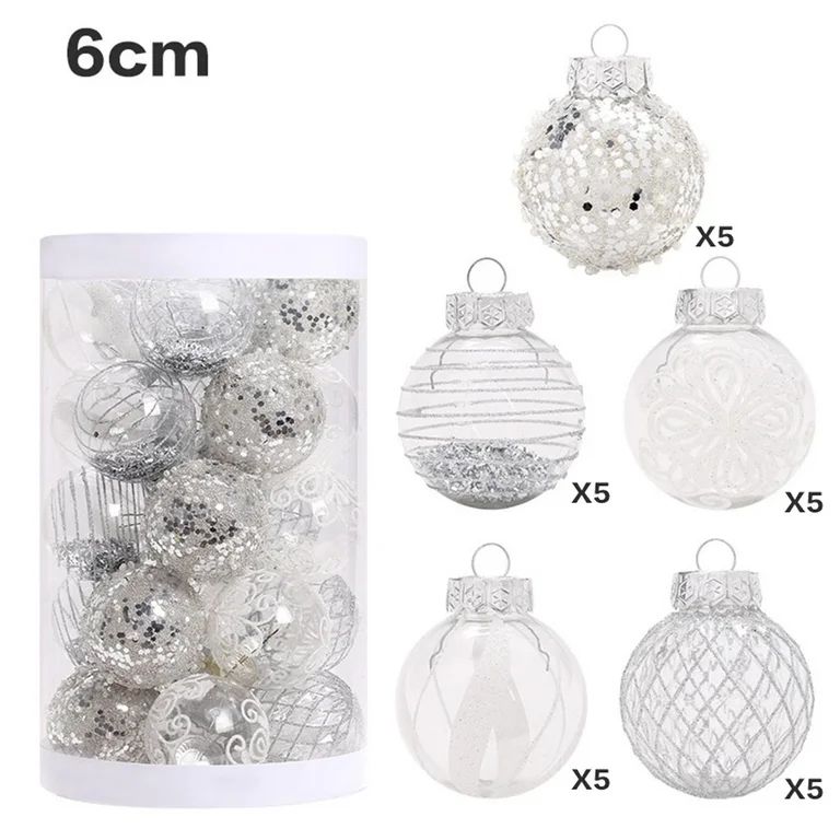 Holiday Savings! JERDAR 25Pcs Xmas Tree Balls, Christmas Tree Decorations, Decorations for Christ... | Walmart (US)