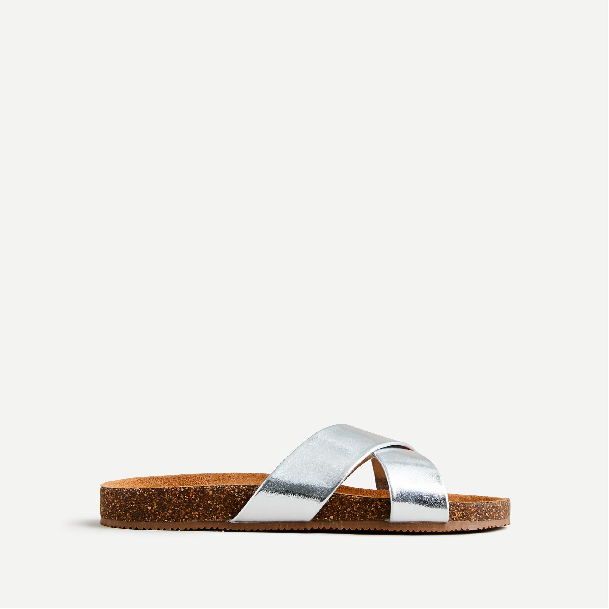 Girls' cross-strap comfy slides | J. Crew US