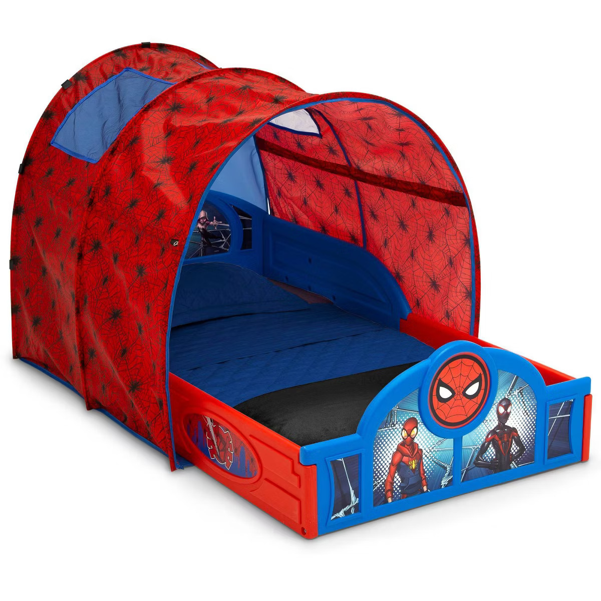 Delta Children Marvel Spider-Man Sleep and Play Toddler Bed with Tent | Target
