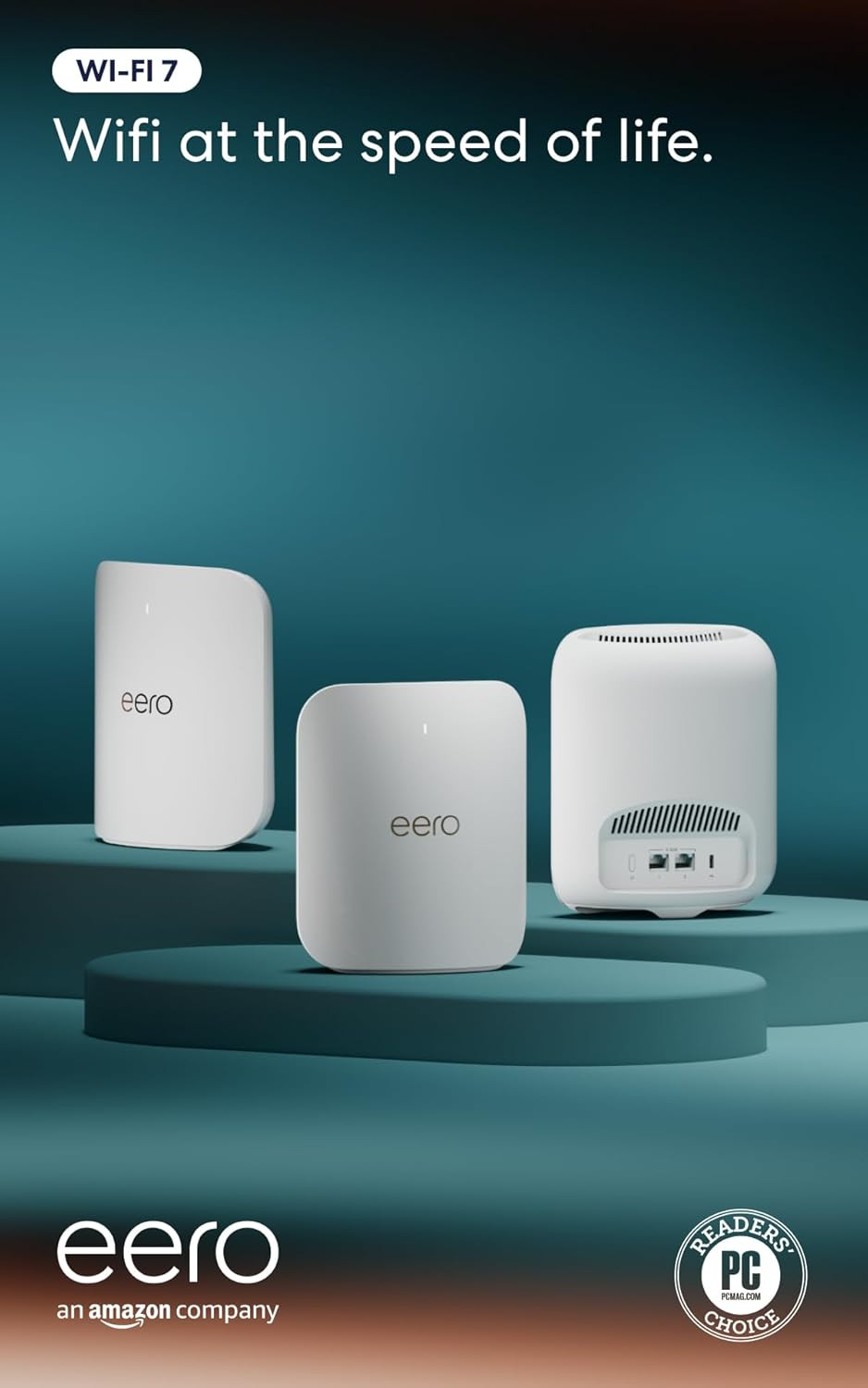 Amazon eero Pro 7 tri-band mesh Wi-Fi 7 router (newest model) - Supports internet plans up to 5 Gbps, Coverage up to 6,000 sq. ft., 3-pack | Amazon (US)