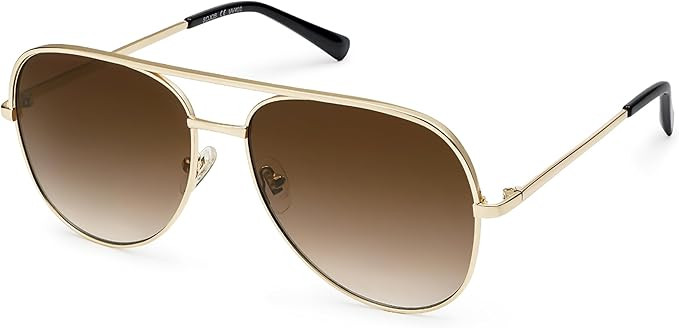 SOJOS Large Oversized Aviator Sunglasses for Women Men, Classic Trendy UV400 Womens Mens Aviators... | Amazon (US)