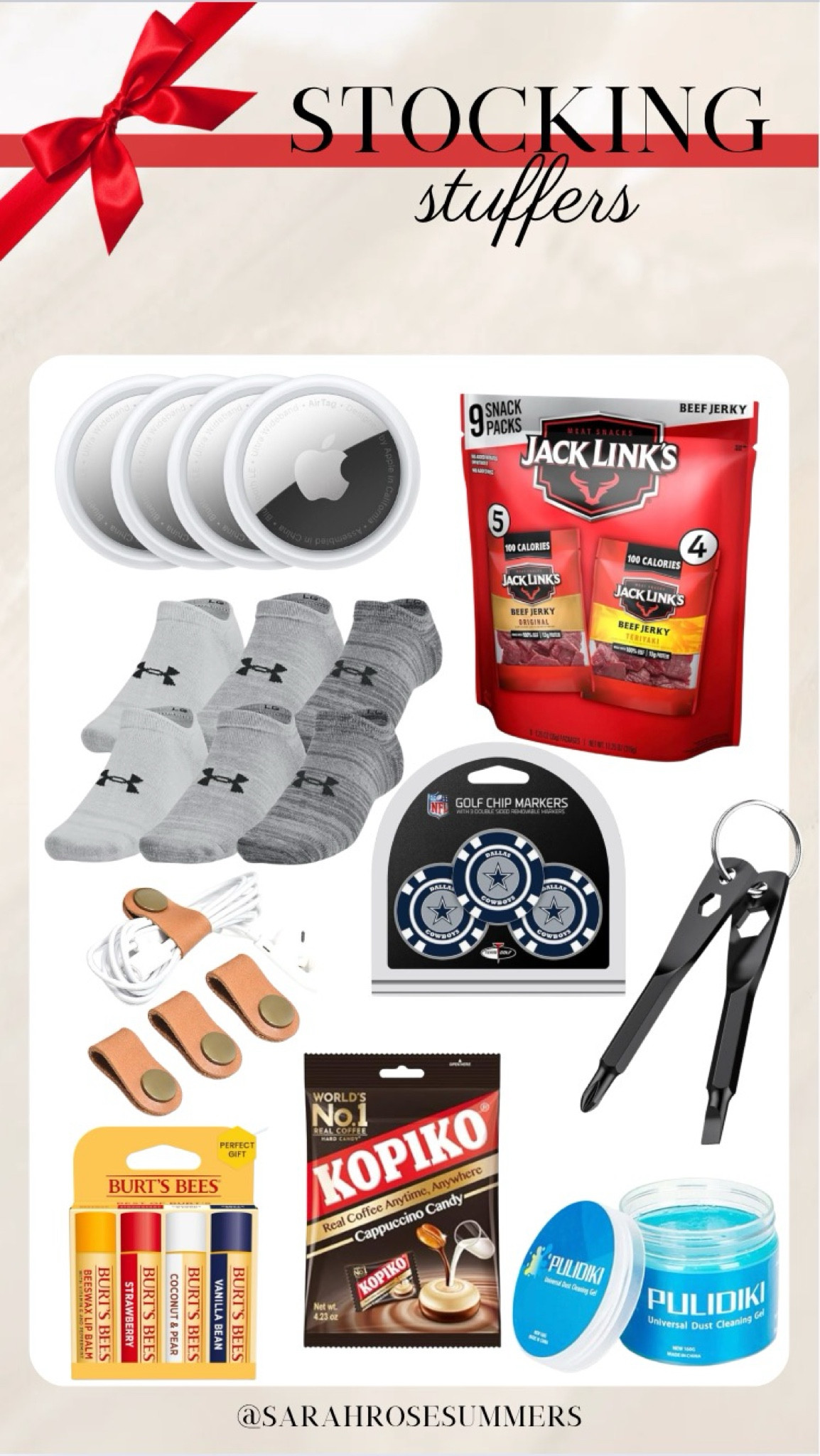 Stocking stuffers for him. Apple air tags on sale. All available on Amazon. 

#LTKGiftGuide #LTKMens #LTKSaleAlert