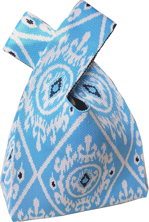 Knot Bag, Mini Knit Tote Bag, Extra Thickened Japanese Knot Bag, Wristlet Handbag - 1/2/6 Pack | Amazon (US)