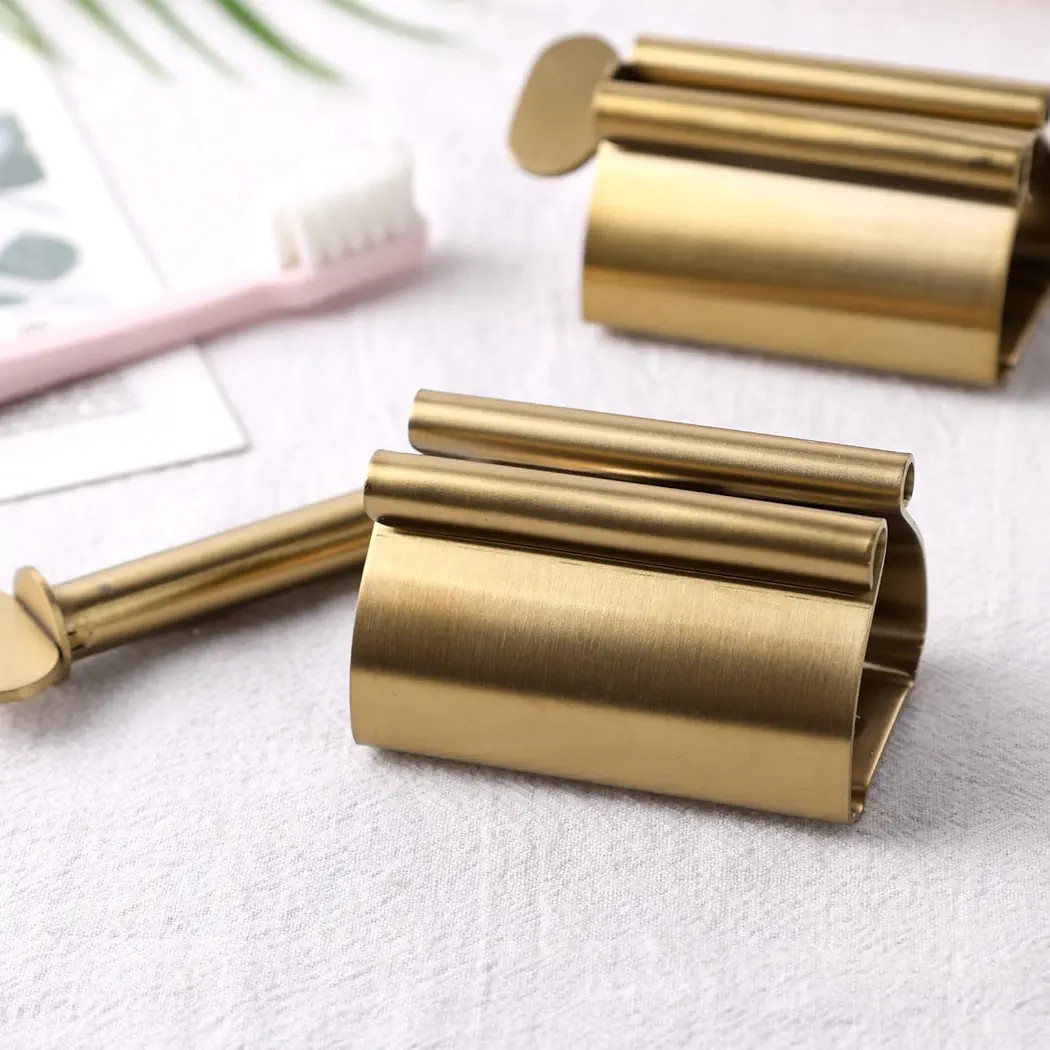 LOVEINUSA Toothpaste Tube Squeezer Dispenser, 2PCS Toothpaste Roller Squeezer Tool Stainless Stee... | Amazon (US)