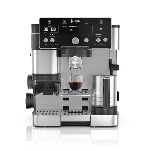 Ninja Luxe Café Essential Series, Espresso Machine and Drip Coffee Maker, Integrated Grinder, Assisted Tamper, Hands-Free Frother, for Cappuccinos and Lattes, Dairy or Non-Dairy. ES501C | Amazon (US)