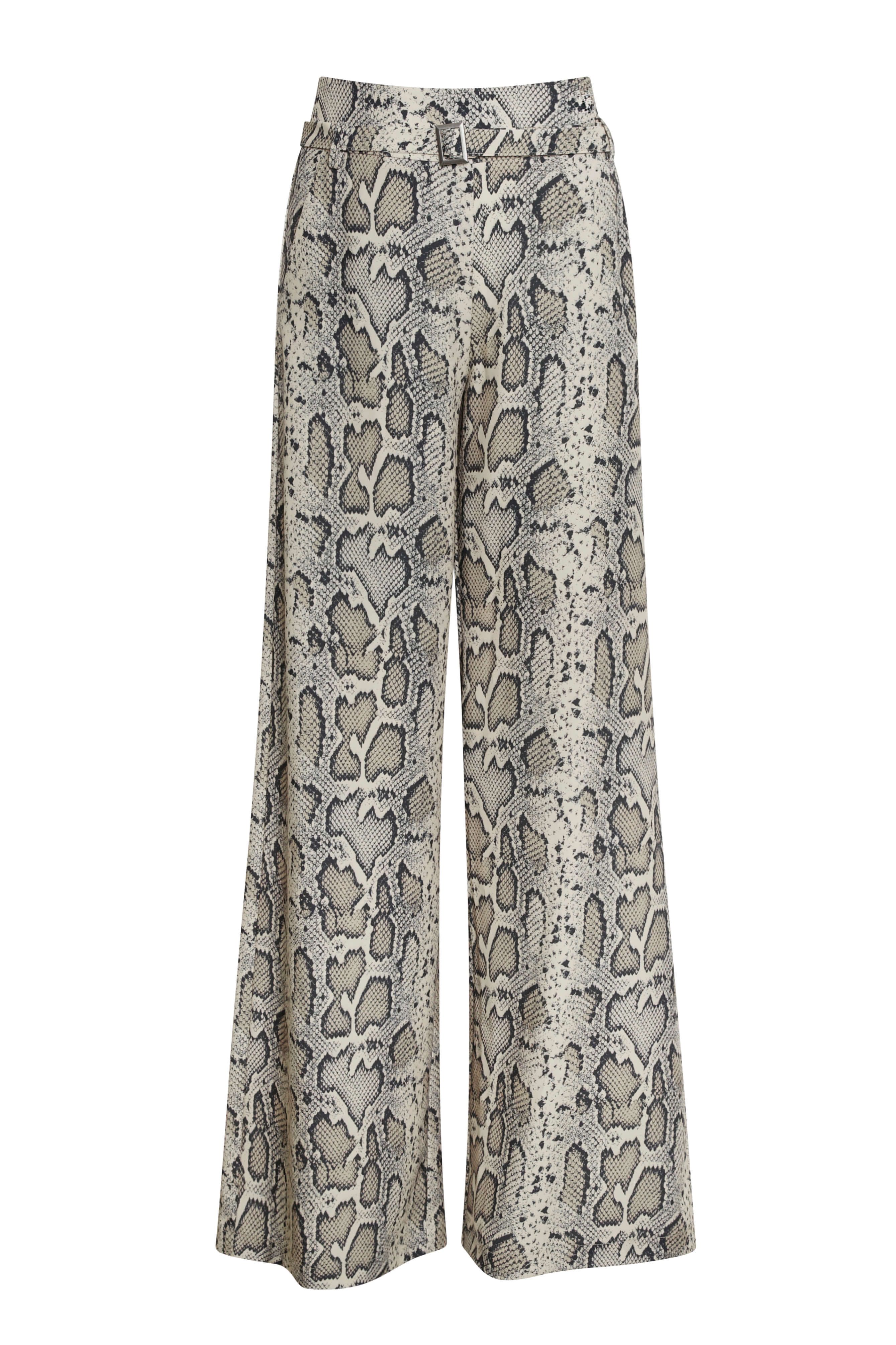 Python Print Trousers Beige | Wolf & Badger