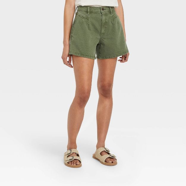 Women's High-Rise A-Line Midi Jean Shorts - Universal Thread™ | Target