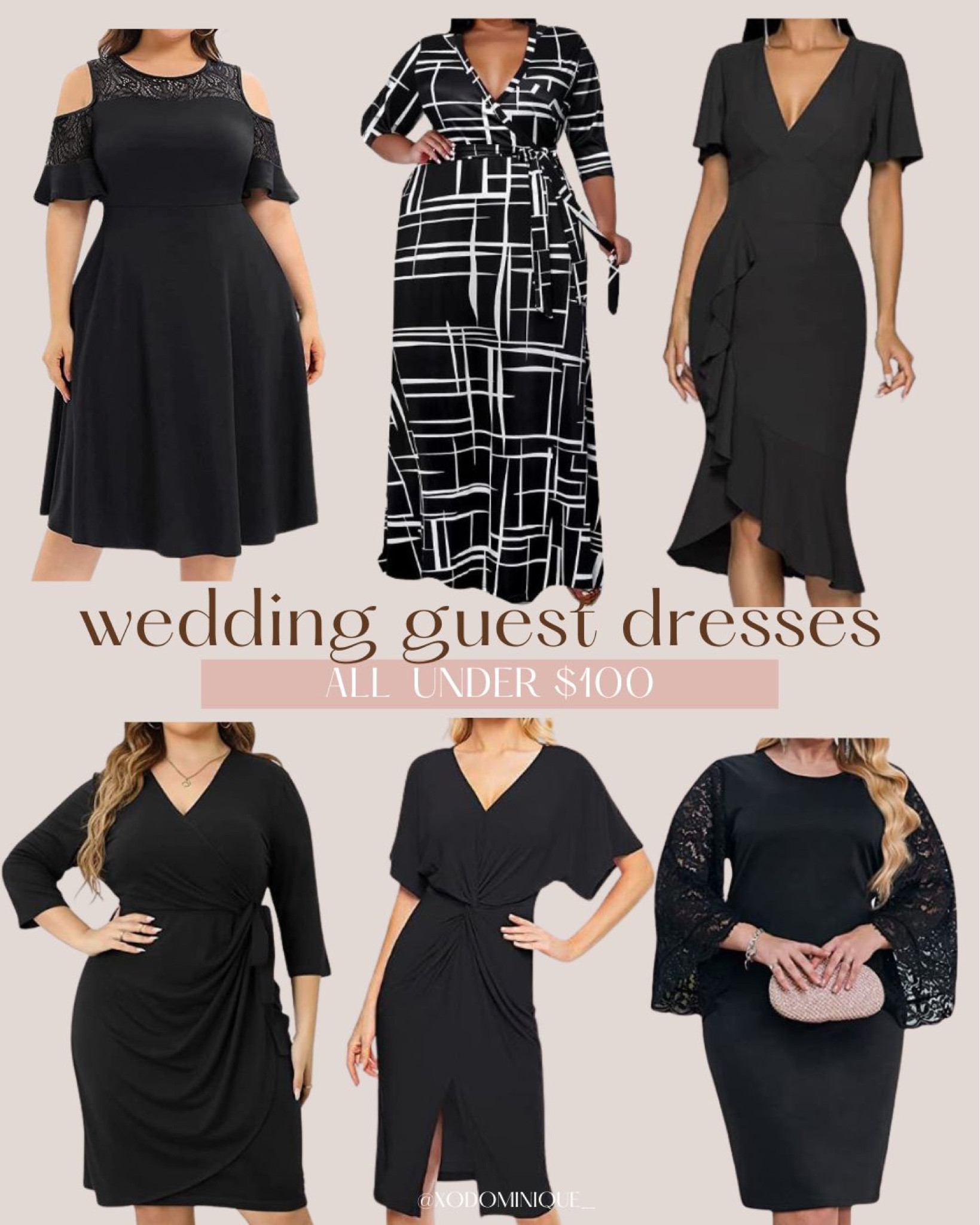 Chic & Stylish Black Plus Size Dresses included perfect for Birthday Events, Parties and as Wedding Guests options. All from Amazon, with maxi and midi dresses styles. 

#LTKcurves #LTKunder100 #LTKwedding