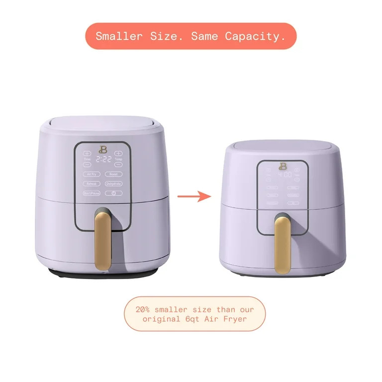 Beautiful 6 Qt Air Fryer with TurboCrisp Technology, EverGood Ceramic Nonstick Coating, Lavender ... | Walmart (US)