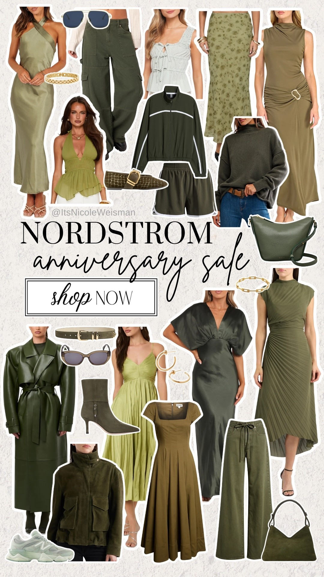 Nordstrom anniversary sale Green monochrome fall fashion looks

#LTKootd #LTKSeasonal #LTKMidsize