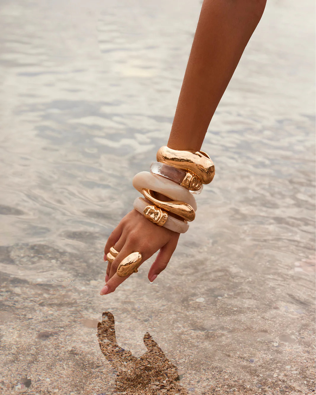 MIRA BANGLE - CREAM TORT - JEWELLERY - Billini | Billini (ANZ)