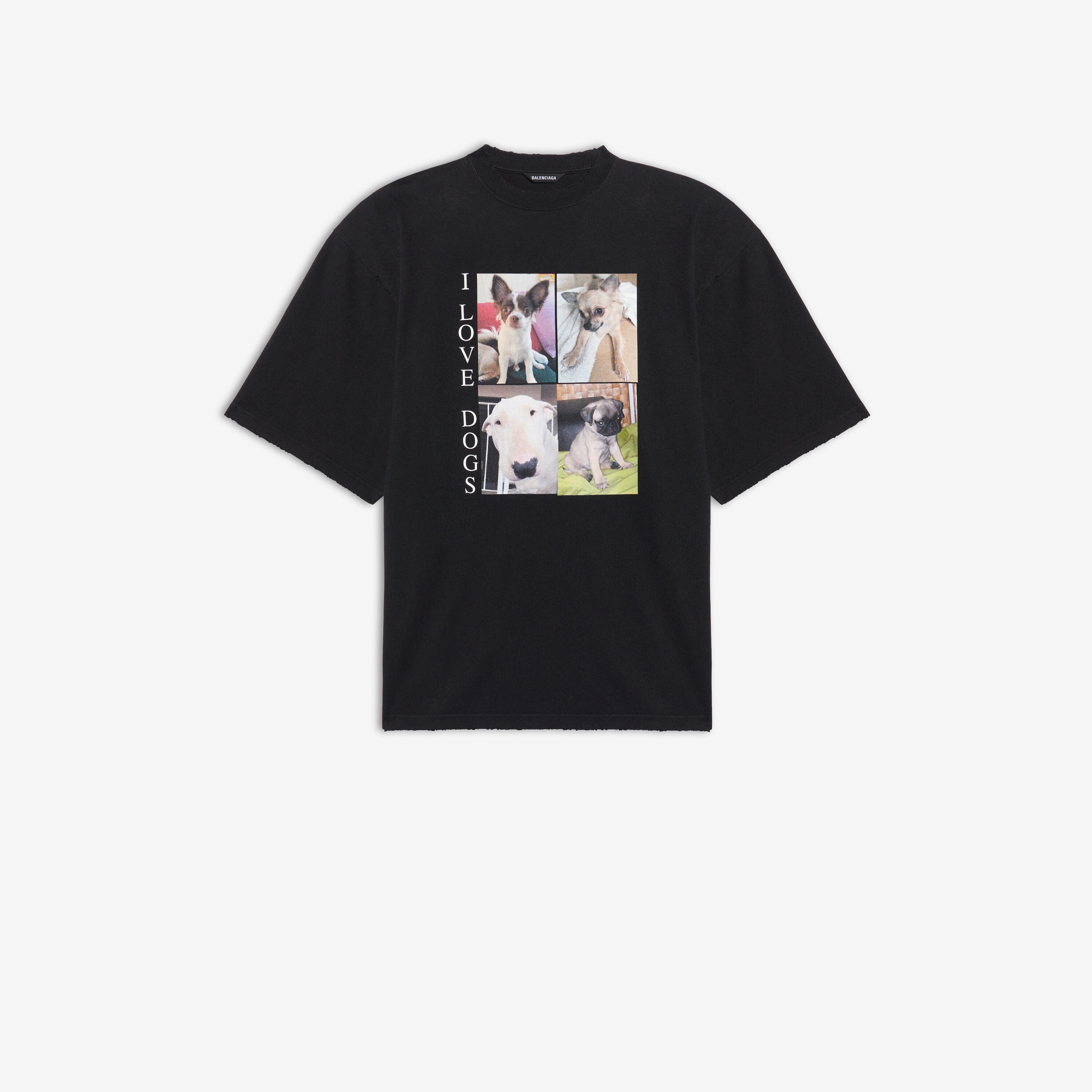 Balenciaga I Love Dogs XL T-shirt Black - Unisex - M - Organic Cotton | Balenciaga