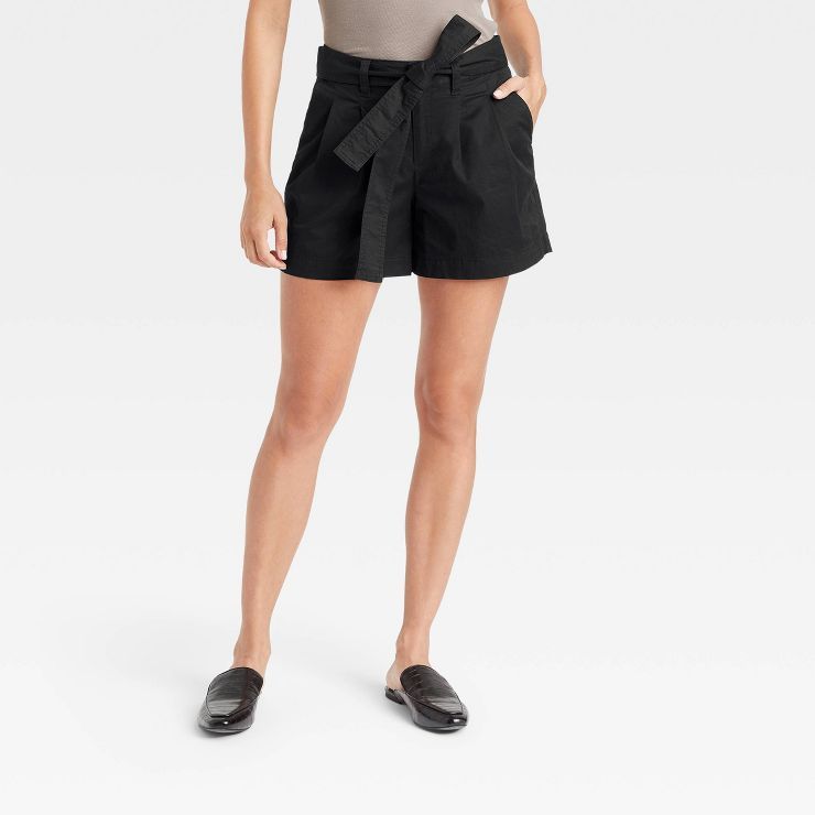 Women's High-Rise Pleat Front Shorts - A New Day™ | Target