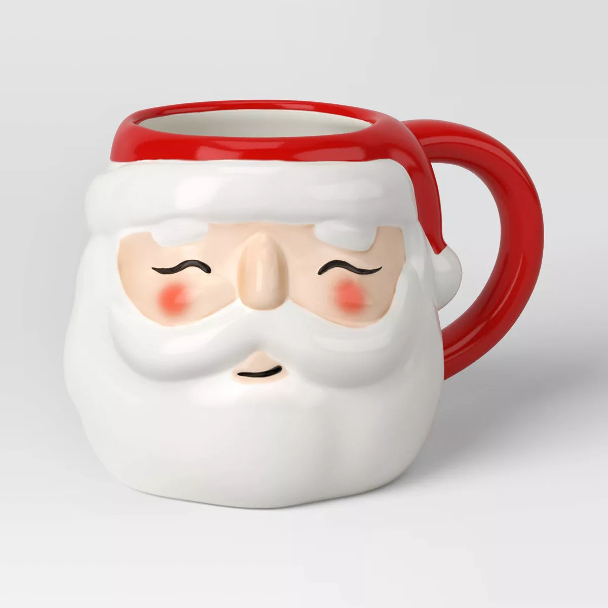 20oz Christmas Earthenware Figural Santa Mug - Wondershop™ | Target