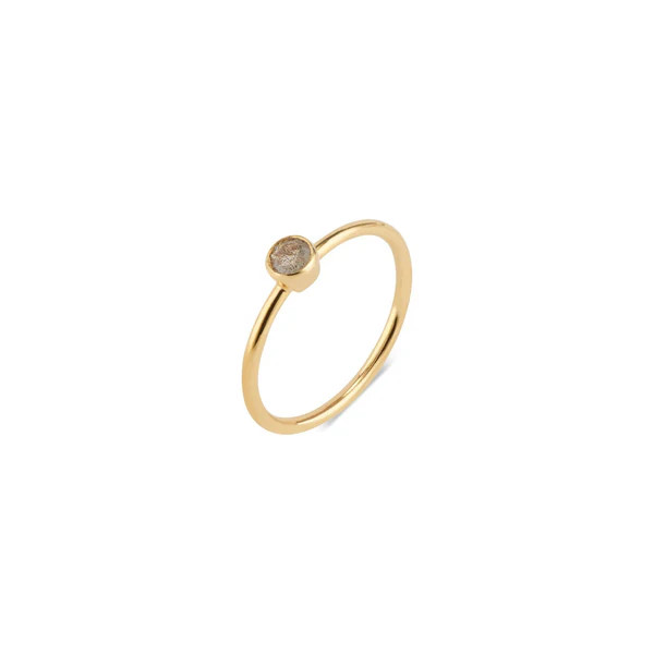 Leona Gold Stacking Ring | Labradorite | elli parr